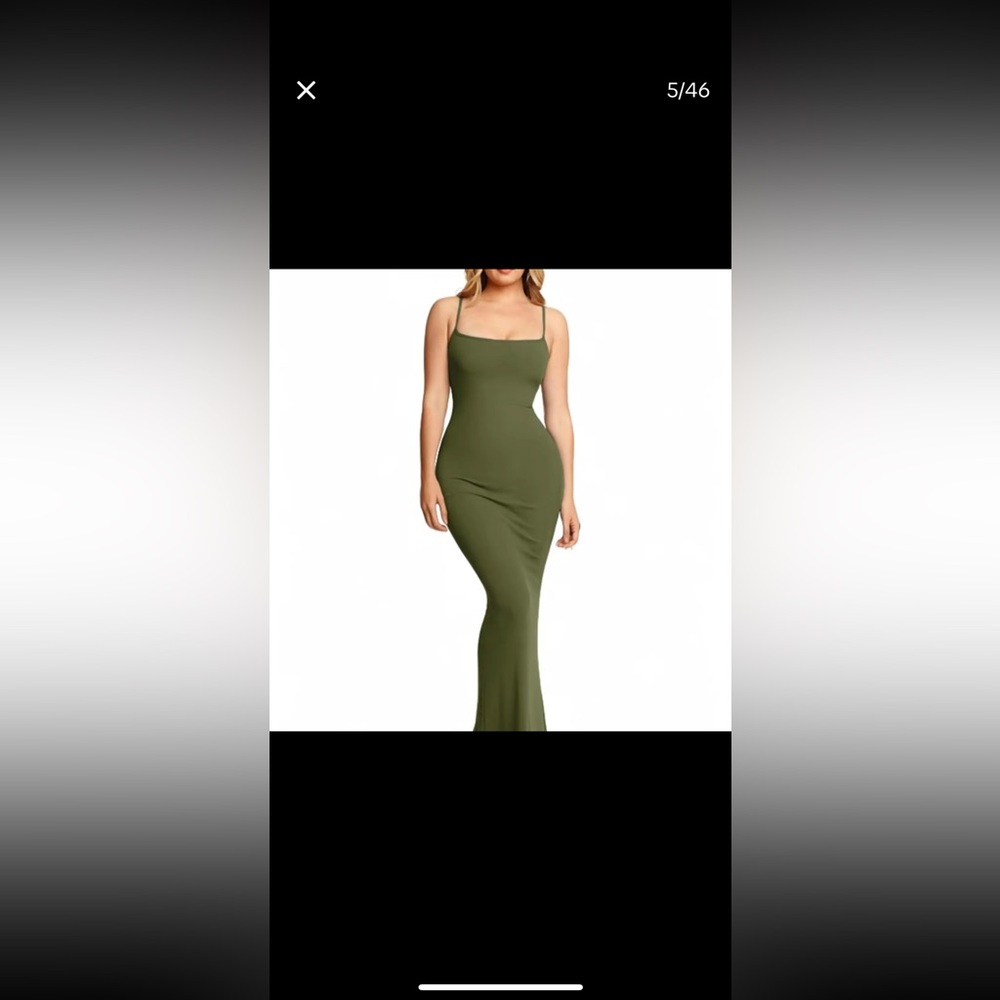 Popilush shapewear maxi dress